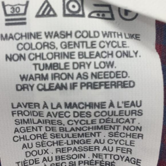 J. Crew Men's Long Sleeve Blue and Pink Checkered Button-up Shirt Size L - Picture 11 of 12